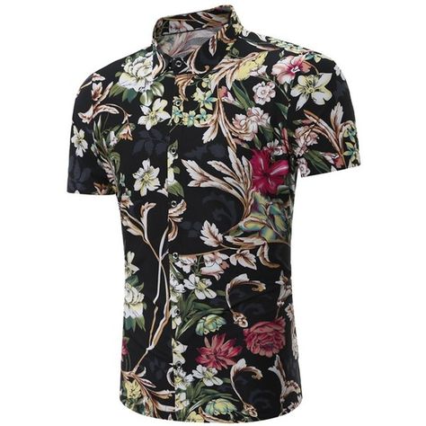 Short Sleeve Floral Patterned Hawaiian Shirt ($32) ❤ liked on Polyvore featuring men's fashion, men's clothing, men's shirts, men's casual shirts, men's hawaiian print shirts, mens hawaiian shirts, mens casual short-sleeve button-down shirts and mens floral print shirts Floral Print Shirts, Hawaiian Print Shirts, Short Sleeves Shirt, Floral Hawaiian Shirt, Clothing Sites, Floral Print Shirt, Cheap Shirts, Fashion Dresses Casual, Hawaiian Print