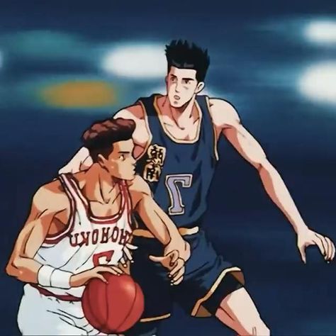 Slam Dunk Aesthetic, Rukawa X Sakuragi, Basketball Animation, Slam Dunk Rukawa, Slam Dunk Sakuragi, Sakuragi Hanamichi, Inoue Takehiko, Slam Dunk Manga, Slam Dunk Anime