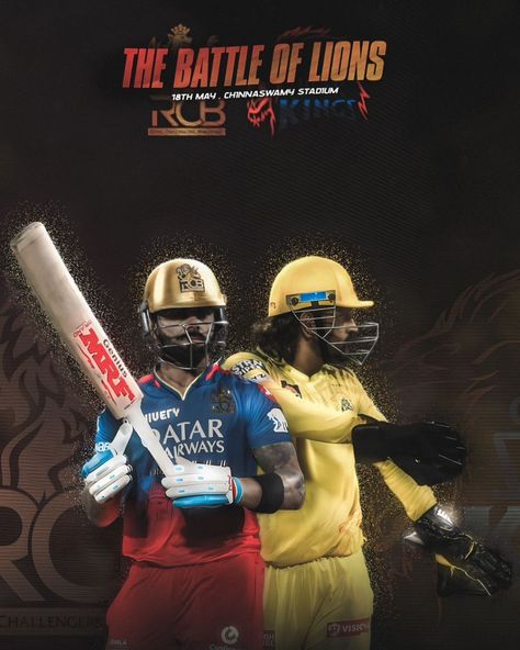 Today is the day ❤️‍🔥 18th May 18 runs win / chase in 18 overs 18 - Jersey no Make it win RCB ❤️ Rcb Vs Csk, Cricket Status, Cricket Coaching, Ms Dhoni, Virat Kohli, May 17, Link In Bio, Coaching, The Day