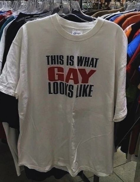 This is What Gay Looks Like Y2K Tee Cursed T-shirt Twitter Meme Paris Hilton Shirts That Go Hard Weirdcore Gen Z Meme - Etsy Specific Shirts, Y2k Slogan, Graphic Tee Y2k, Statement Shirts, Silly Clothes, Silly Shirt, Slogan Shirts, Y2k Baby Tee, Trendy Graphic Tees