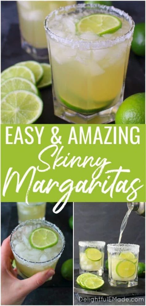 Light Margarita Recipe, Healthy Margarita Recipe, Fresh Margarita Recipe, Healthy Margarita, Margarita Mix Recipe, Fresh Margarita, Easy Margarita Recipe, Homemade Margaritas, Keto Cocktails