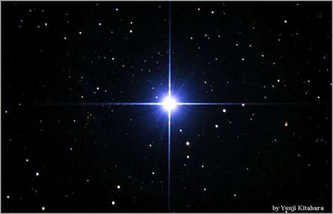 Glorious Sirius looks like one bright star but is actually a binary system (composed of 2 stars - Sirius A, the brighter and Sirius B, a faint white dwarf). It glitters like a silver-blue diamond. Sirius B, The Dog Star, Sirius Star, Binary Star, Winter Sky, Bright Star, Amazing Spaces, To Infinity And Beyond, Star Sky