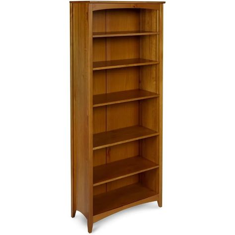 247.01US $ 50% OFF|Shaker Style 6 Shelf Bookcase / Solid Wood / 72 inch Tall / Adjustable Shelving , Closed Back ,Display Bookshelf for Living Room| |   - AliExpress Bookshelf Bedroom, Bedroom Bookcase, Bookshelves In Bedroom, Office Shelving, Bookshelf Styling, Room Display, Shaker Style, Display Shelves, Adjustable Shelving