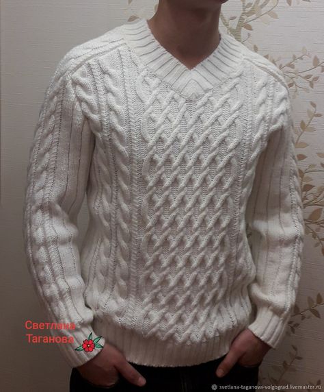 Cable Sweater Pattern, Gents Sweater, Aran Sweater, Purple Hats, Knit Men, Crochet Jacket, Cable Sweater, Knit Stitch, Men's Knit