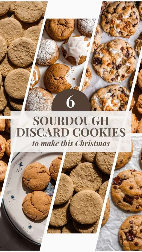 Sourdough Discard Cookies, Discard Cookies, Sourdough Bun Recipe, Christmas Baking Gingerbread, Campfire Snacks, S Mores Cookies, Cookies To Make, Butter Sugar Cookies, Sourdough Bread Starter