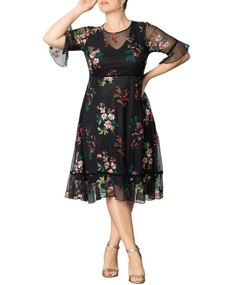 Floral Mesh Dress, Embroidered Cocktail Dress, Cocktail Dress Formal, Midi Cocktail Dress, Cocktail Dress Lace, Dress Plus Size, Mesh Dress, Nordstrom Dresses, Embroidered Dress