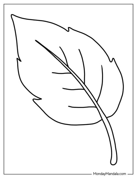 34 Leaf Coloring Pages (Free PDF Printables) Leaves Coloring Pages Free Printable, Leave Coloring Pages, Fall Leaves Silhouette, Autumn Leaves Coloring Pages, Fall Leaf Patterns Free Printable, Leaf Outlines Free Printable, Leaf Cut Out Template, Big Leaves Drawing, Free Leaf Template Printable