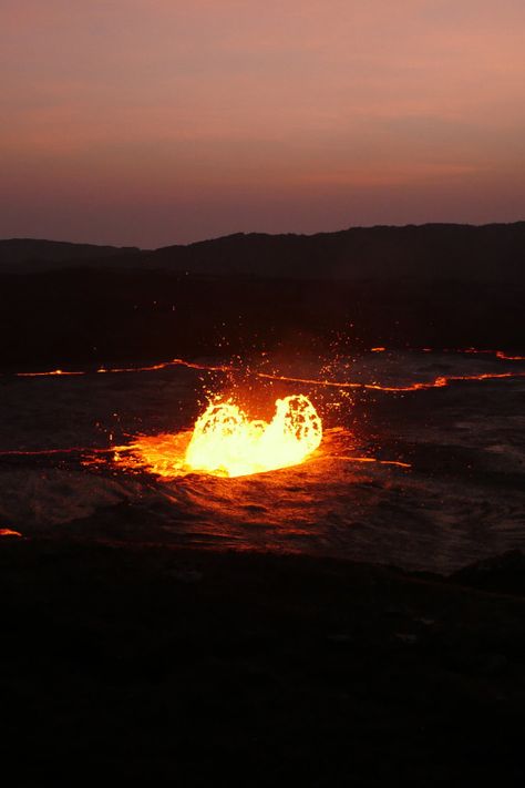 Erta Ale | Photographer | CV Erta Ale, Save Our Earth, Open Sky, Exotic Places, Natural Phenomena, Volcano, Geology, The Dreamers, Tumblr