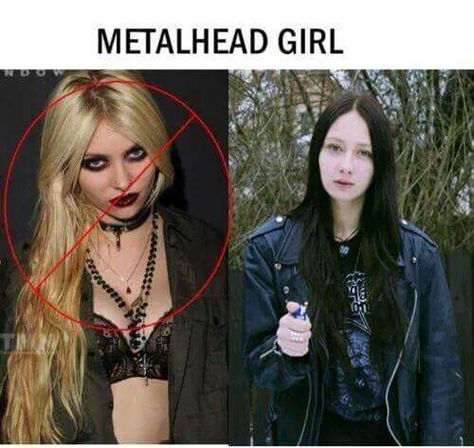 Metalhead Women, Lup Singuratic, Metal Meme, Metalhead Girl, Black Metal Girl, Jennifer Grey, Metal Chicks, Black Metal Art, Movies Of All Time