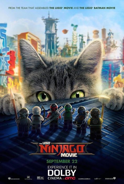 Meowthra featured on new poster for The LEGO Ninjago Movie Ninjago Movie Poster, The Lego Ninjago Movie, Lego Film, Ninjago Party, Ninjago Movie, Dave Franco, Arte Ninja, Lego Batman Movie, Lego Ninjago Movie