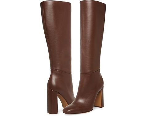 Steve Madden Ally Boot | Zappos.com Brown Knee High Boots Outfit, Fall Heels, Madden Boots, Brown Knee High Boots, Fancy Shoes, Down South, Fall Shoes, Brown Leather Boots, Crazy Shoes