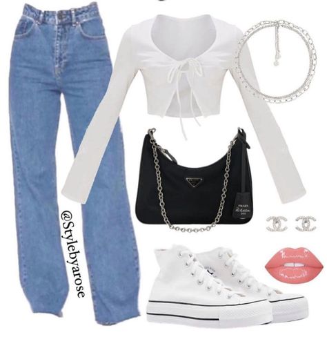 Titas Outfit, White Converse Outfit Women, White Converse Outfits, Outfits Bonitos, Simple Casual Outfits, Women Dresses Classy, Outfits With Converse, Cute Swag Outfits, Baddie Outfits Casual