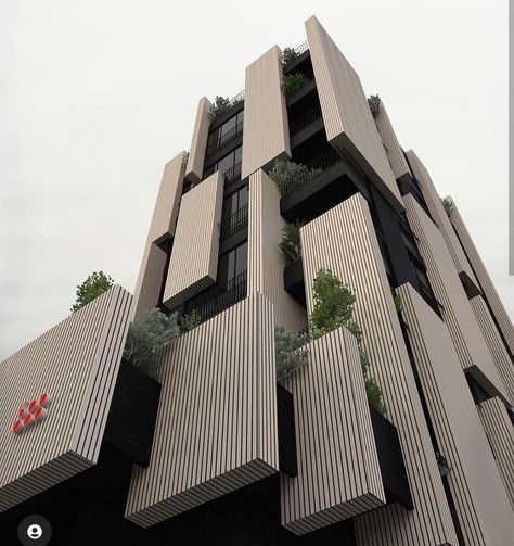 Green Tower, Facade Architecture Design, Residential Building Design, Skyscraper Architecture, Architecture Model House, Architecture Building Design, Apartment Architecture, Green Architecture, Architecture Design Concept