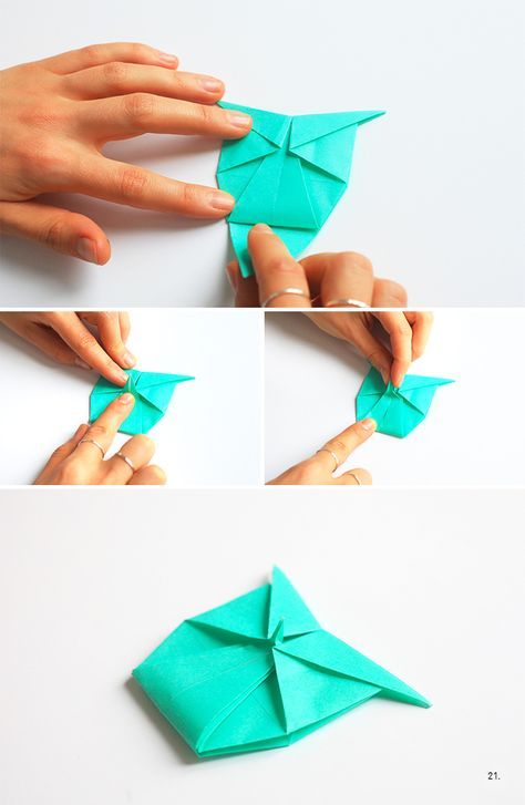 DIY : jolie carte et origami en papier japonais sur le blog d'Adeline Klam Origami Diagrams, Paper Engineering, Origami Folding, Owl Crafts, Origami Animals, Origami Crafts Diy, Origami Owl, Paper Folding, Christmas Quilts