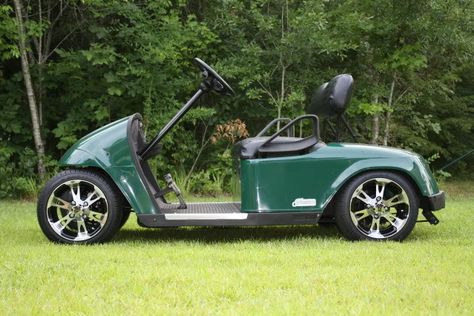 EZGO custom golf cart - TTORA Forum Lowered Golf Cart, Build A Go Kart, Camper Mods, Custom Golf Cart, Golf Cart Ideas, Ezgo Golf Cart, Car Golf, Yamaha Golf Carts, Custom Golf Carts