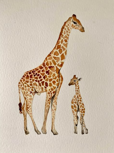 Wildlife Week, Giraffe Watercolor, Dog Days Are Over, Drawing Calligraphy, Watercolour Animals, Watercolour Techniques, Giraffe Art, Crayon Art Melted, Melting Crayons