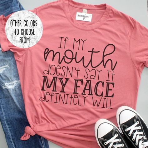 Funny Mom Shirt, Diy Vetement, Funny Shirt Sayings, Funny Shirts Women, Best Mom Ever, Vinyl Shirts, My Mouth, Funny Mom Shirts, Funny Graphic Tees