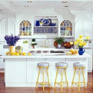 1000+ images about Navy & Yellow in the Kitchen on Pinterest Blue Yellow Kitchens, Pro Create, Lemon Kitchen Decor, Yellow Kitchen Decor, Blue Kitchen Decor, Dining Room Blue, Kitchen Decorations, Navy Accents, Decorating Kitchen