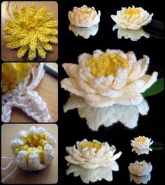 Crochet Pretty Water Lily with Free Pattern (Video) Crocheted Plants, Crochet Nature, Crochet Lily, Pretty Water, Lily Pattern, Crochet Flowers Free Pattern, Crochet Kids, Flowers Crochet, Crochet Bouquet