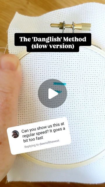 Cross stitch patterns with snark and sass on Instagram: "Just to be clear, I made the 'Danglish' method up as my brain is obsessed with traveling as little as possible across the back of my fabric and this avoids all diagonals 😝 I hope this slower video is helpful! 

Ask me any questions you have about cross stitch, and follow me for more tips and tricks! 
.
.
.
.
#crossstitch #tipsandtricks #fiberarts #needleandthread" Cross Stitch Tutorial Videos, Cross Stitch Hacks, Cross Stitch Material, Needle And Thread, My Brain, Cross Stitch Patterns, Stitch Patterns, Brain, Tips And Tricks