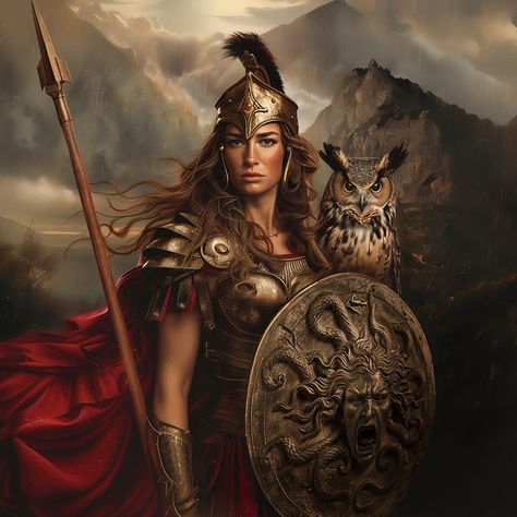 Athena — The Paganista Athena Altar, Greek Mythology Athena, Athena Art, Athena Greek Goddess, Female Goddess, Fire Goddess, Warrior Goddess, Goddess Of Wisdom, Greek Pantheon