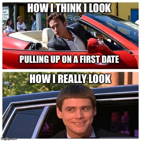 Expectation vs. Reality #funny First Date Meme, Fun First Dates, Memes For Him, Fast Life, Dating Humor Quotes, Flirting Moves, Memes Sarcastic, Dating Pictures, Hilarious Memes