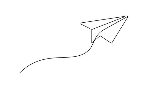 One Line Plane Tattoo, Plane Line Drawing, Paper Plane Doodle, Plane Outline, Plane Doodle Airplane, One Continuous Line Drawing, Charity Logos, Book Layouts, Single Line Drawing