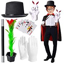 Check this out! Kids Chef Costume, Rabbit Puppet, Dress Up For Boys, Magician Costume, Magic Tricks For Kids, Chef Costume, Pretend Play Costumes, Cape Top, Magic Props