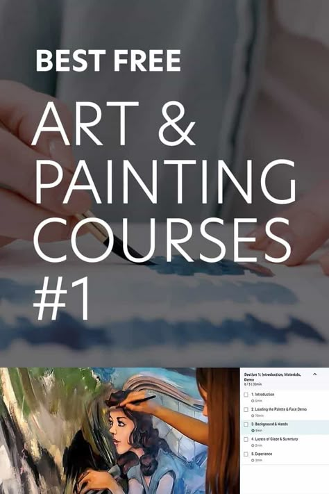 Free Oil Painting Lessons, Free Drawing Classes Online, Free Art Courses, Free Online Drawing Courses, Free Drawing Course, Free Online Painting Classes, Drawing Course Art Lessons, Free Art Tutorials, Free Art Classes Online