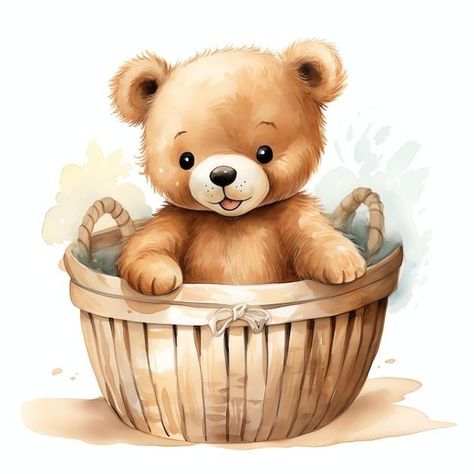 Theme Bapteme, Teddy Bear Cartoon, Teddy Bear Clipart, Bear Clipart, Baby Frame, Bear Pictures, Baby Bear Baby Shower, Dessin Adorable, Bear Art