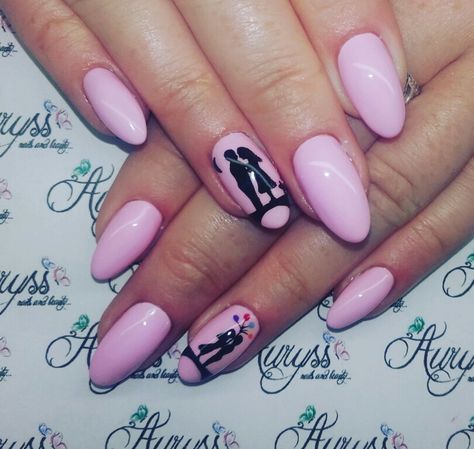 Engement Nail Art, Nail Art Design For Engagement, Couple Nail Art Designs, Wedding Anniversary Nail Designs, Structure Nails, Nail Art Designs For Engagement, Couple Nails Designs, Couple Nail Art, Engagement Nails Designs