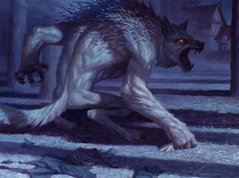 Lambholt Butcher by Ryan Pancoast Werewolf Aesthetic, Mtg Art, Werewolf Art, Vampires And Werewolves, Mythical Creatures Art, A Wolf, Creature Concept Art, Wolf Art, Magic Art