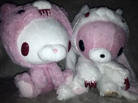 Gloomy Bear, Stuffed Animals, Hello Kitty, Kitty, Animals, Pink, White, Kawaii