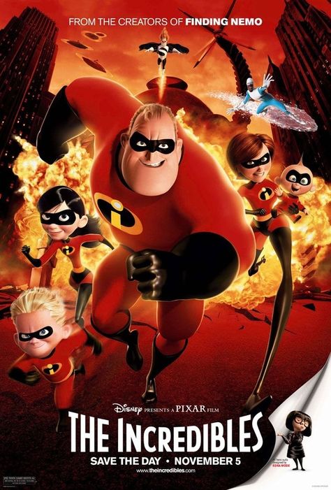 The Incredibles (2004) The Incredibles 2004, Disney Presents, Pixar Films, Film Anime, Movies Worth Watching, Film Disney, Disney Princes, Kids' Movies, Walt Disney Pictures