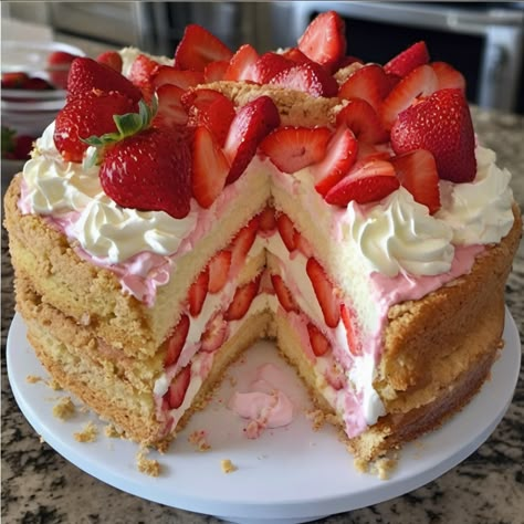 Ultimate Strawberry Shortcake Recipe Strawberry Shortcake Cake Recipe, Strawberry Shortcake Ideas, Strawberry Shortcake Cakes, Strawberry Cheesecake Shortcake, Strawberry Shortcake Sheet Cake, The Best Strawberry Shortcake, Strawberry Shortcake Birthday Cake, Lemon Lush Dessert, Strawberry Shortcake Cupcakes