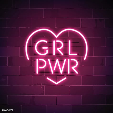 Neon Pink Aesthetic, Neon Signs Quotes, Pink Neon Sign, Neon Girl, Aesthetic Neon, Neon Quotes, Bedroom Wall Collage, Neon Flex, Girls Power