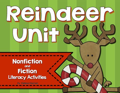 Reindeer Facts, Reindeer Writing, Literacy Circles, December Lessons, December Ideas, Ela Centers, Literature Activities, Teaching Holidays, Vocabulary Book