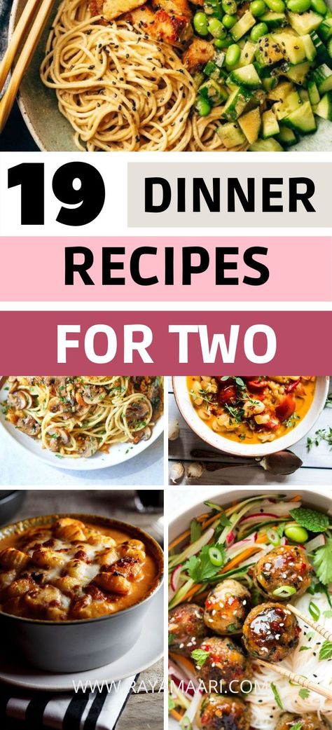 Here is a selection of dinner for two recipes that you'll surely love. Not only are they healthy but are easy to make as well. These easy dinner for two will work as main dish options for a cute gathering. Easy Dinner Recipes For Two Beginner, Yummy Dinner Recipes For Two, Good Dinner Recipes For Two, Nice Meals For Two, Easy Entrees For Two, Healthy Dinner Recipes For 2 People, Tasty Meals For Two, 2 Person Healthy Meals, What To Make My Husband For Dinner