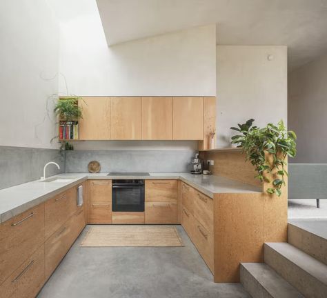 Photo 3 of 20 in In London, a Moldy, Cramped Apartment Becomes a Surprisingly Spacious Sanctuary - Dwell Sunken Kitchen, Cramped Apartment, Edwardian Terrace House, Edwardian House, Cosy Living, Apartment Renovation, Old Kitchen, House Extensions, London United Kingdom