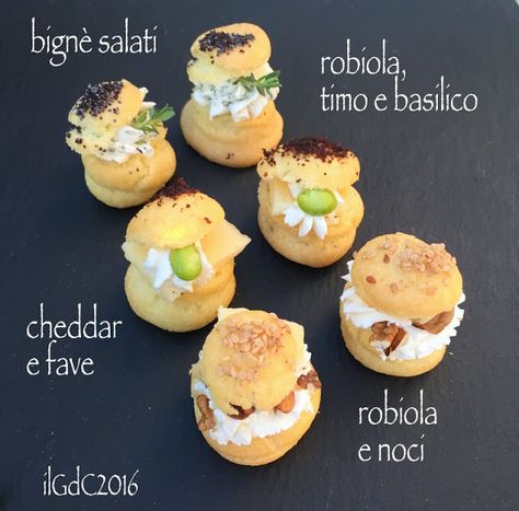 il giardino dei ciliegi: Per l'aperitivo: bignè salati misti gluten free Mini Antipasti, Cold Party Appetizers, Top Appetizers, Picky Toddler Meals, Mini Appetizers, Baby Finger Foods, Homemade Baby Foods, Finger Food Appetizers, Appetizers For Party