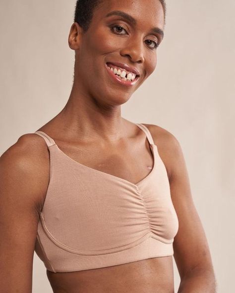 "This has to be the best T-Shirt bra out there. It is super comfortable. It washes well. I hope more colors are available in the future." You asked, we listened! The Monica is now available in Sand! ​ ​ #anaono #mastectomybra #tshirtbra #newarrival Single Mastectomy, Post Mastectomy Fashion, Mastectomy Scars, Post Mastectomy Bras, Mastectomy Recovery, Mastectomy Bras, Mastectomy Tattoo, Post Surgery Bra, Modest Neckline