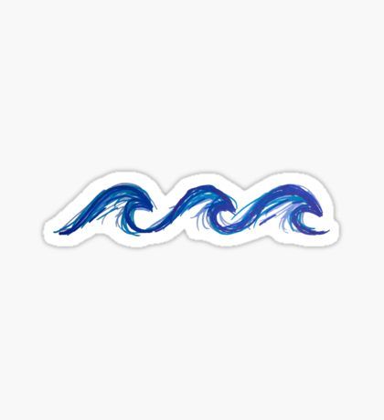 Waves Sticker, Vsco Stickers, Character Design Cartoon, Iphone Stickers, Snapchat Stickers, Cute Laptop Stickers, Flask Water Bottle, Bubble Stickers, Computer Sticker