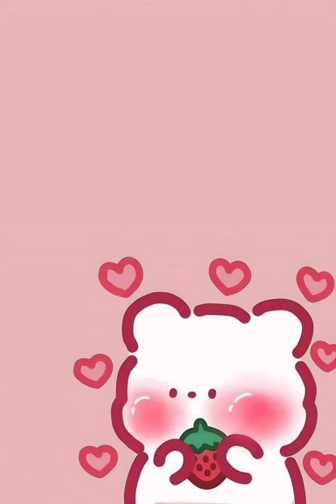 Fondos Cute Aesthetic Rosa, Mieseyo Soft, Wallpaper Aesthetic Rosa, Soft Pink Aesthetic Wallpaper, Soft Pink Wallpaper, Bear Wallpaper Pink, Kawaii Bear, Cute Bear Pink Wallpaper, Kawaii Light Pink Wallpaper