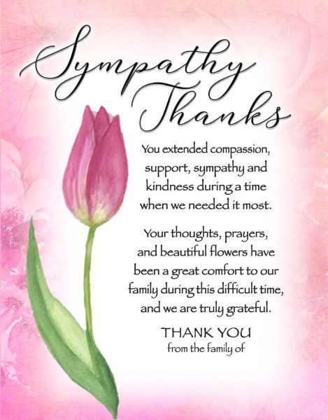 Sympathy and Flowers Thanks with Tulip Thank You Card | Zazzle.com Tulip Card, Tulip Watercolor, Floral Watercolor Background, Tulips Card, Sympathy Cards Handmade, Thanking Someone, Fancy Fold Card Tutorials, Save The Date Wording, Great Gifts For Dad