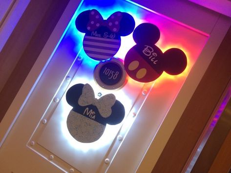 How to create lighted door magnets Cruise Door Decorations Ideas, Door Decorations Ideas, Minnie Decorations, Disney Cruise Fish Extender Gifts, Cruise Door Decorations, Disney Cruise Door Decorations, Disney Cruise Magnets, Disney Cruise Fish Extender, Disney Cruise Door