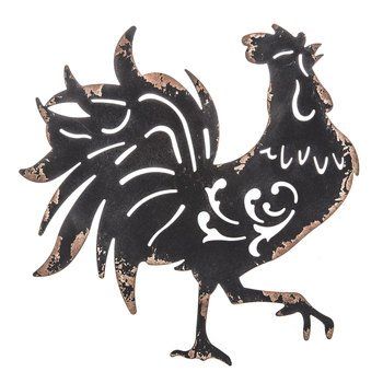 Amazon.com : Black Rooster Metal Wall Decor Kitchen / Home Decor : Everything Else French Rooster, Kitchen Metal Wall Art, Rooster Wall Art, Rooster Wall, Abstract Motifs, Rustic Decorations, Wall Decor Hobby Lobby, Black Rooster, Metal Rooster