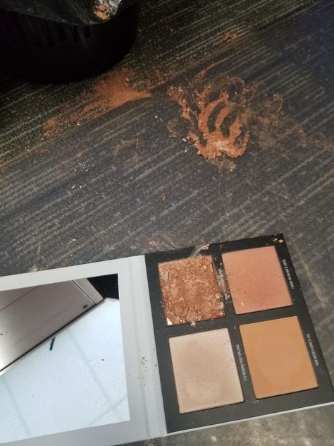 I just want to say screw the Kylie Cosmetics Kris Face Palette. Broke entirely by itself (twice) ruined my pants and I have a huge performance review today. #makeup #beauty Nature Picnic, Broken Makeup, Face Pic, Faux Snap, Makeup Pallets, Performance Reviews, Face Palette, Favorite Makeup, Face Pictures