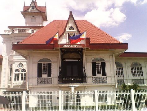 The Emilio Aguinaldo Shrine, Museum and Ancestral House in Kawit, Cavite Cavite Tourist Spot, Aguinaldo Shrine, Ancestral House, Emilio Aguinaldo, Philippines Destinations, Filipino Architecture, Beautiful Philippines, Philippine Government, Philippine Houses