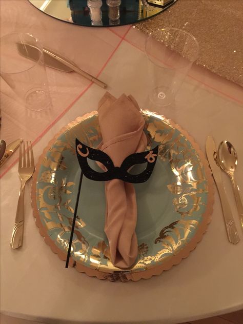 21st Birthday Masquerade Theme, Masquerade Themed Centerpieces, Vintage Masquerade Party, Masquerade Ball Party Favors, 50th Birthday Masquerade Party, Masquarede Ball Masquerade Party, Mascarade Party Ideas Decoration, Masquerade Graduation Party, Masquerade Birthday Party Decorations