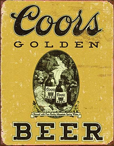 Retro Style Sign Metal Beer Signs, Vintage Beer Signs, Coors Banquet, Beer Advertising, Old Metal, Beer Signs, Retro Sign, Vintage Tin Signs, Cave Decor